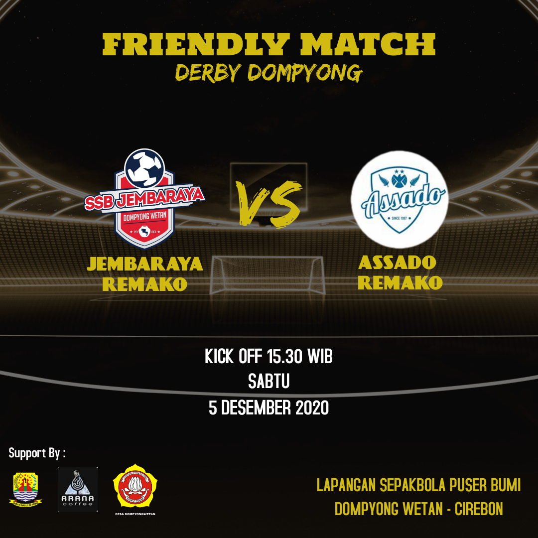 Derby Dompyong: Remako Jembaraya vs Remako Assado, Sabtu Sore (5/12/2020)