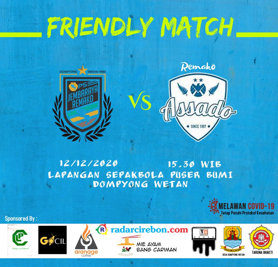 Derby Dompyong Jilid Dua: Remako Jembaraya vs Remako Assado, Sabtu Sore (12/12/2020)