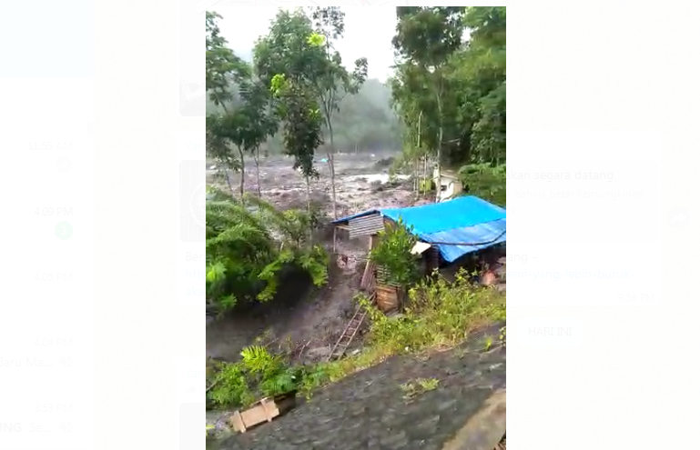 Ngeri, Hujan Deras Picu Banjir Lahar Dingin Semeru