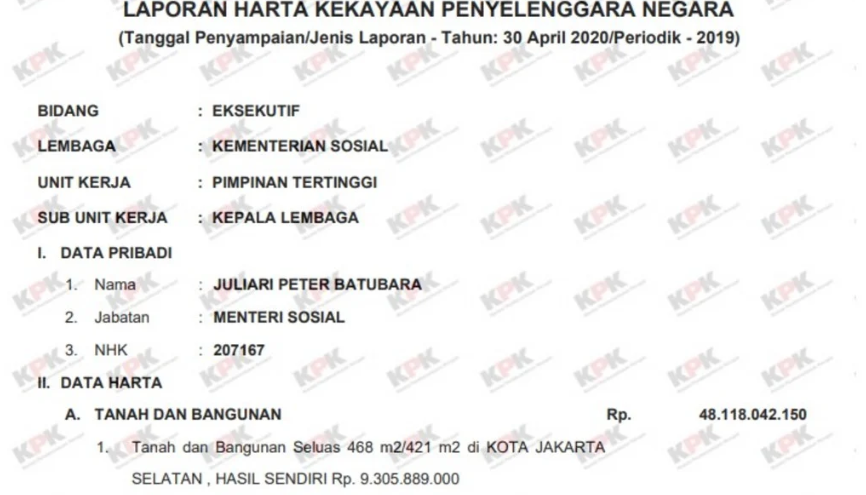 Terlalu! Punya Harta Segini, Mensos Juliari Batubara Masih Saja Korupsi Bansos Covid-19