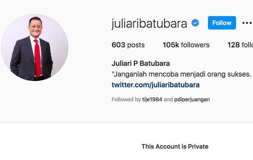 Takut Di-bully Netizen, Mensos Juliari Batubara Lockdown Instagram dan Twitter