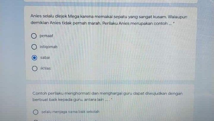 Viral Soal Ujian Sekolah di Jakarta: Anies Selalu Diejek Mega