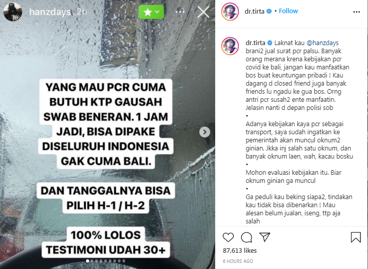 Cilaka Dua Belas, Ada yang Jual Surat PCR Palsu