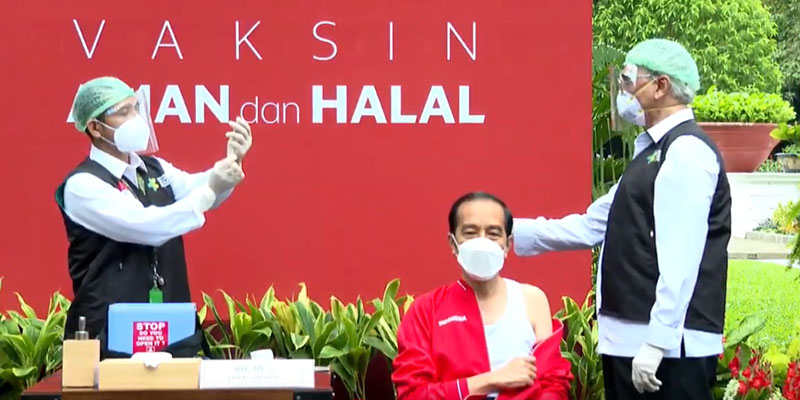 Jokowi Disuntik Vaksin Kedua Kali, Ada Efek Sampingnya