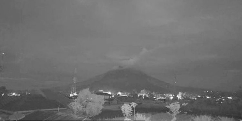 Info Bencana, Gunung Sinabung Dilaporkan Erupsi