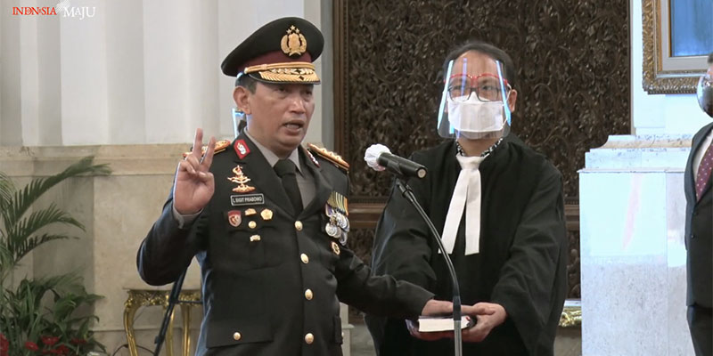 Sah, Jenderal Listyo Sigit Resmi Dilantik Jokowi
