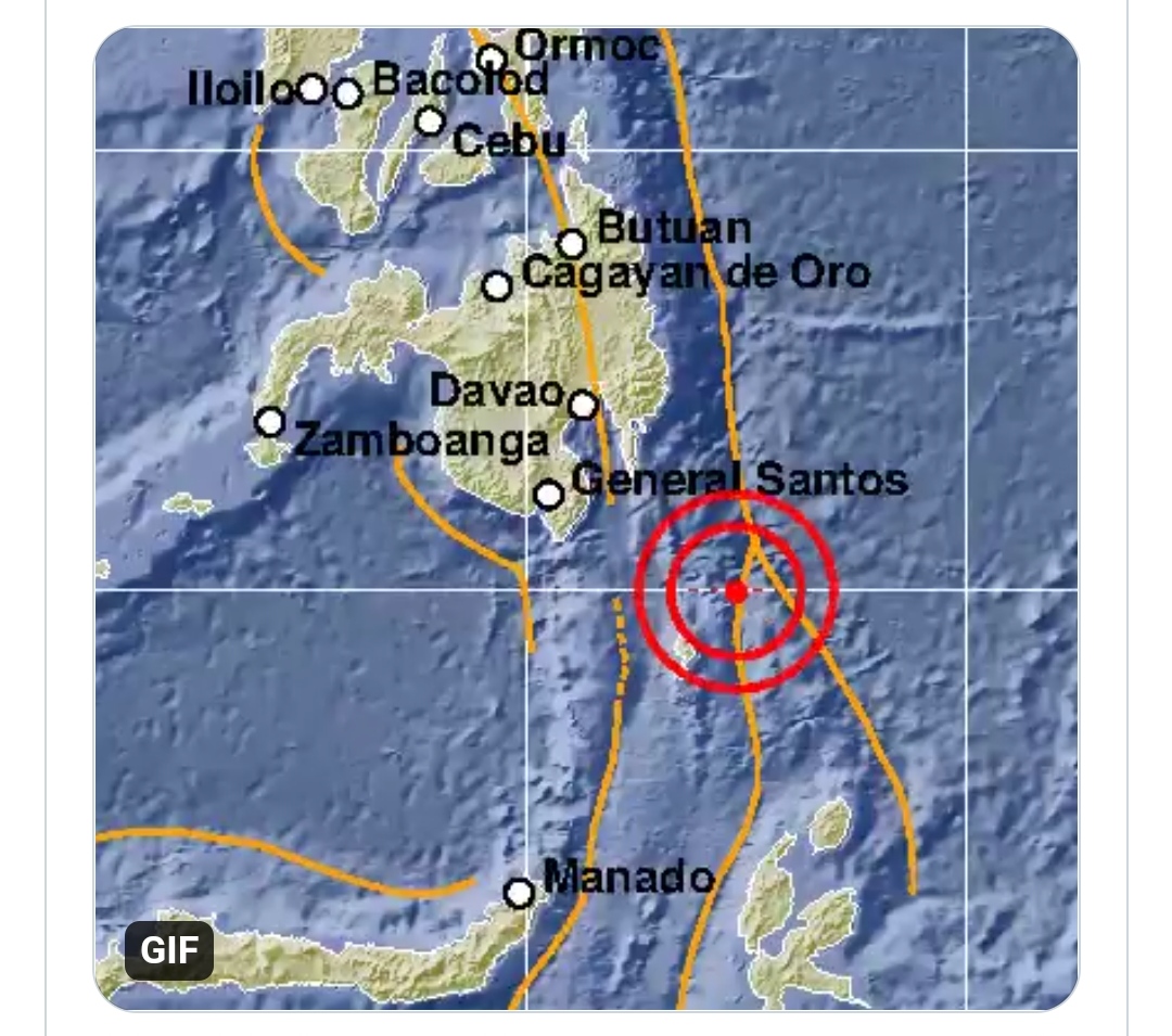 Gempa Magnitudo 7,1 Guncang Timur Laut Sulawesi Utara