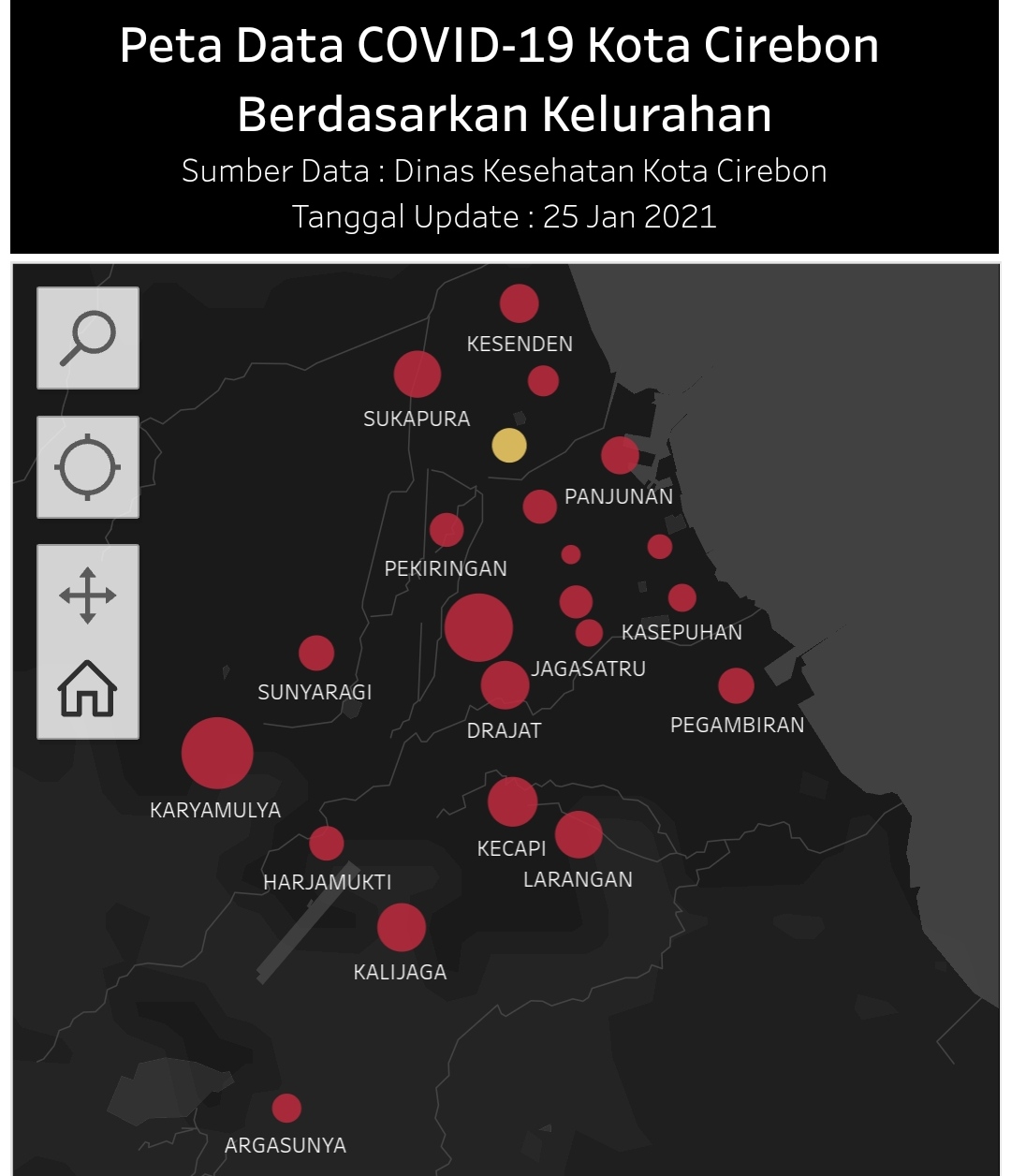 21 Kelurahan Kota Cirebon Zona Merah, Kasus Corona Terbanyak di Kesenden
