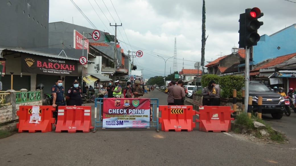 Perhatian, Penyekatan Jalan di Kabupaten Cirebon Sudah Dimulai