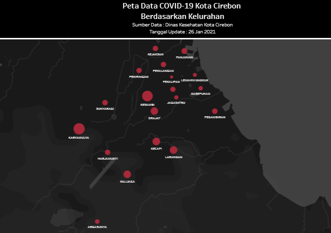 22 Kelurahan di Kota Cirebon Seluruhnya Zona Merah, Kasus Covid Terbanyak Masih di Kesenden