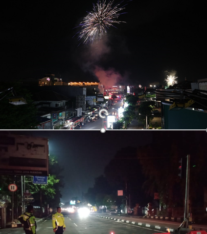 Suasana Malam Pergantian Tahun Kota Cirebon Tahun Lalu dan Sekarang