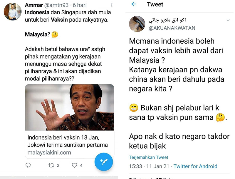 Saat Warga Malaysia Cemburu Indonesia dan Singapura Sudah Vaksin Duluan