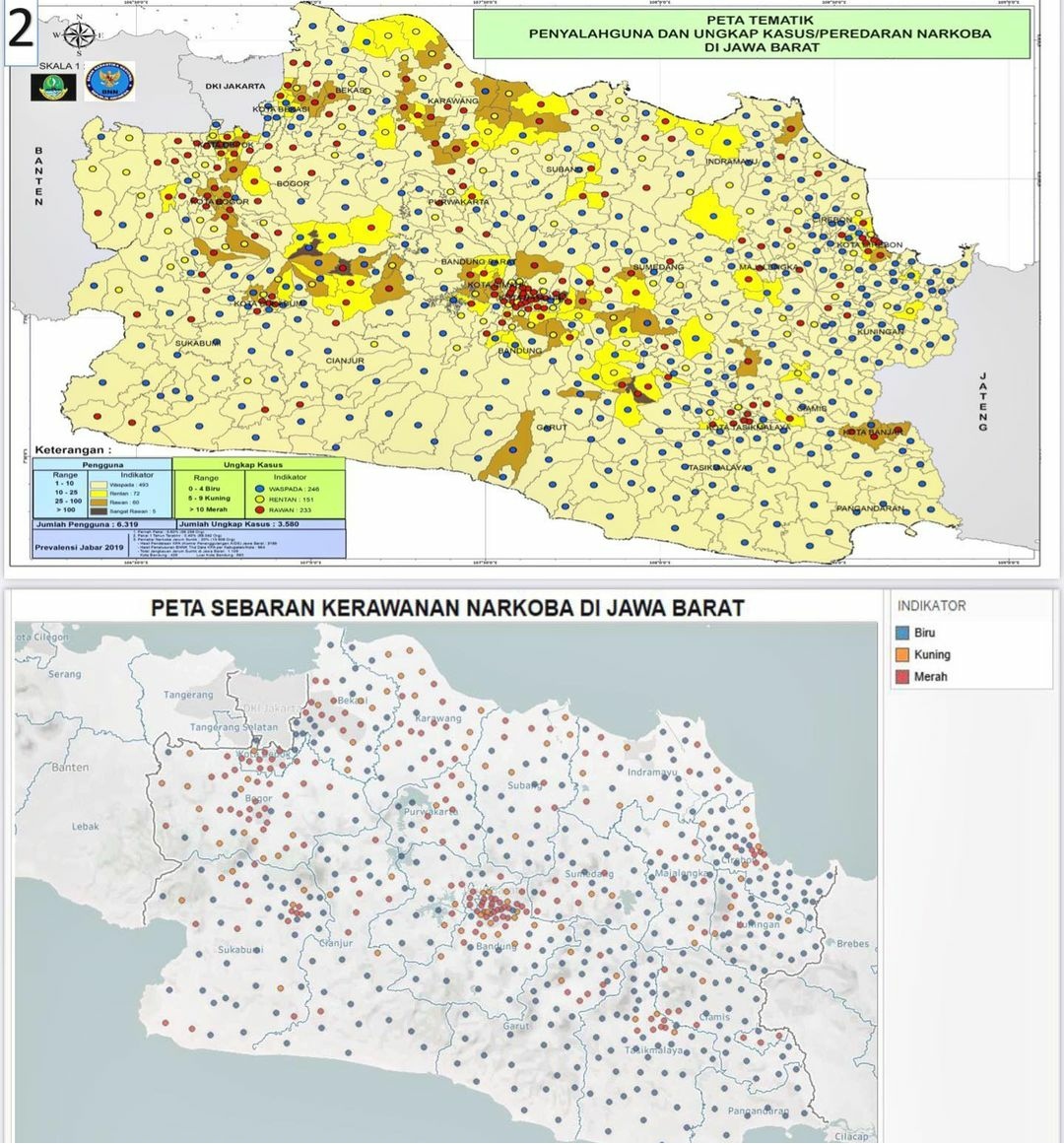 Peta Peredaran Narkoba Jawa Barat, Kota Cirebon Termasuk Paling Banyak