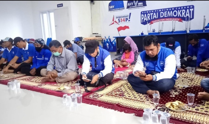 Dukung Kepemimpinan AHY, Demokrat Indramayu Gelar Doa Bersama