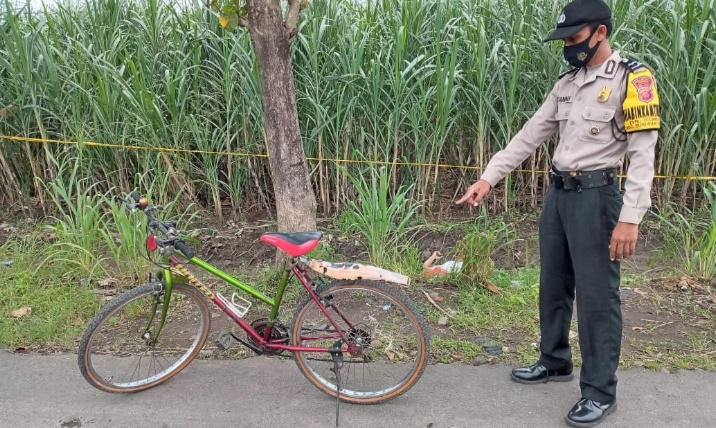 Pesepeda Ditemukan Jatuh Tak Bernyawa di  Kaligawe Wetan, Diduga Serangan Jantung