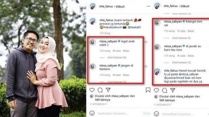 Komentar Nissa Sabyan di Instagram Istri Ayus: Bilangin Nih