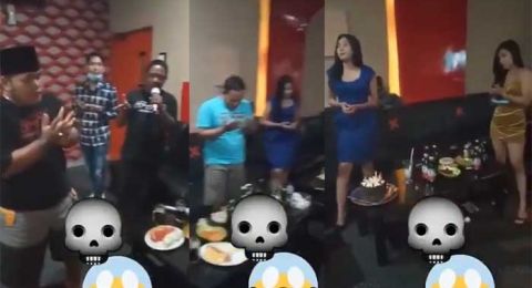 Gini Amat, Baca Doa di Karaoke Ditemani PL, Minuman Keras Tersedia di Meja