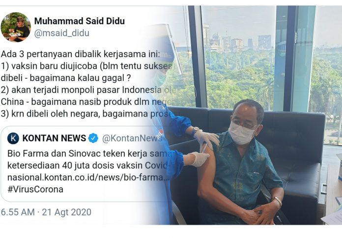 Di-Bully Karena Ikut Vaksin, Begini Pembelaan Said Didu