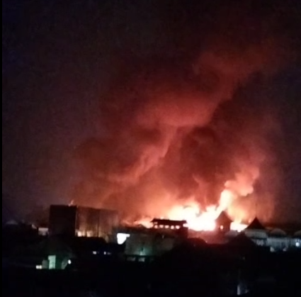 Pasar Banjarnegara Terbakar selama 8 Jam, Penyebab Belum Diketahui