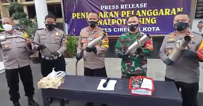Tegas! Pakai Knalpot Bising, Denda Rp 250 Ribu, Kapolres Cirebon Kota: Sudah 54 yang Ditindak