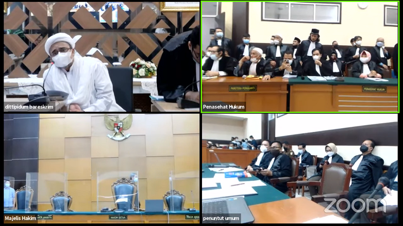 Live, Sidang Pertama Habib Rizieq, Saksikan di Sini