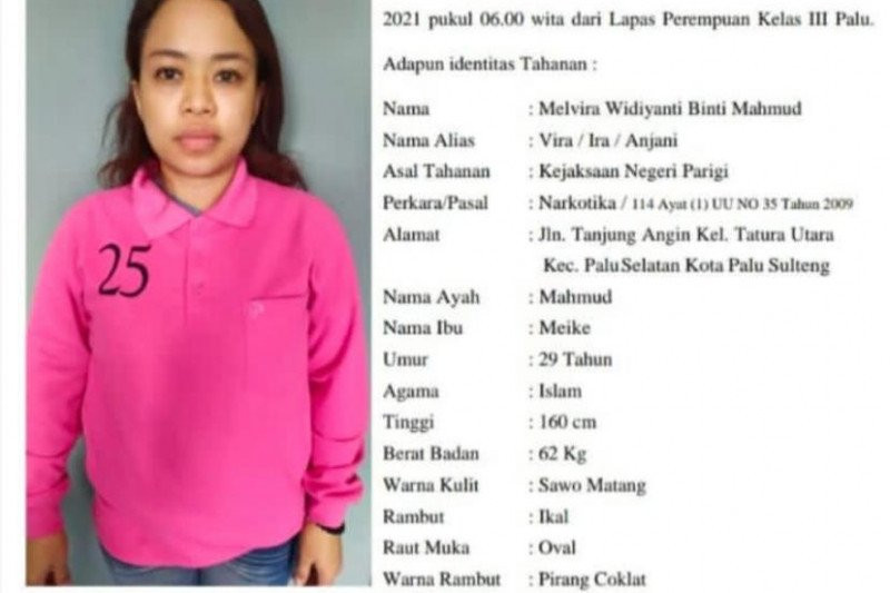 Nekat, Mbak Melvira Kabur dari Lapas dengan Memanjat Atap