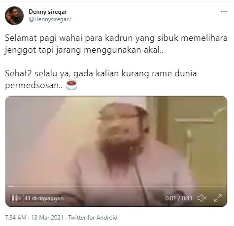 Ustadz Ini Sebut Negara Biayai Buzzer untuk Hancurkan Islam di Indonesia