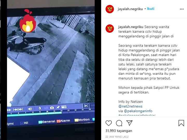 Heboh, Wanita dan Pria Oral Seks di Pinggir Jalan Terekam CCTV