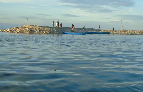 Muncul Pulau Baru Berbentuk seperti Benteng setelah Siklon Seroja