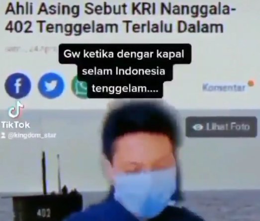 Tak Pantas, Pemuda Ini Joget-joget dan Senang KRI Nanggala 402 Tenggelam