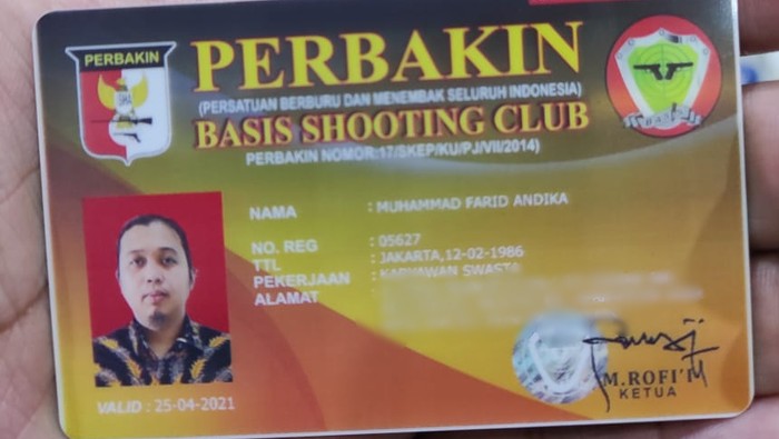 Penyerang Mabes Polri dan Sopir Fortuner Punya Kartu Anggota Basis Shooting Club