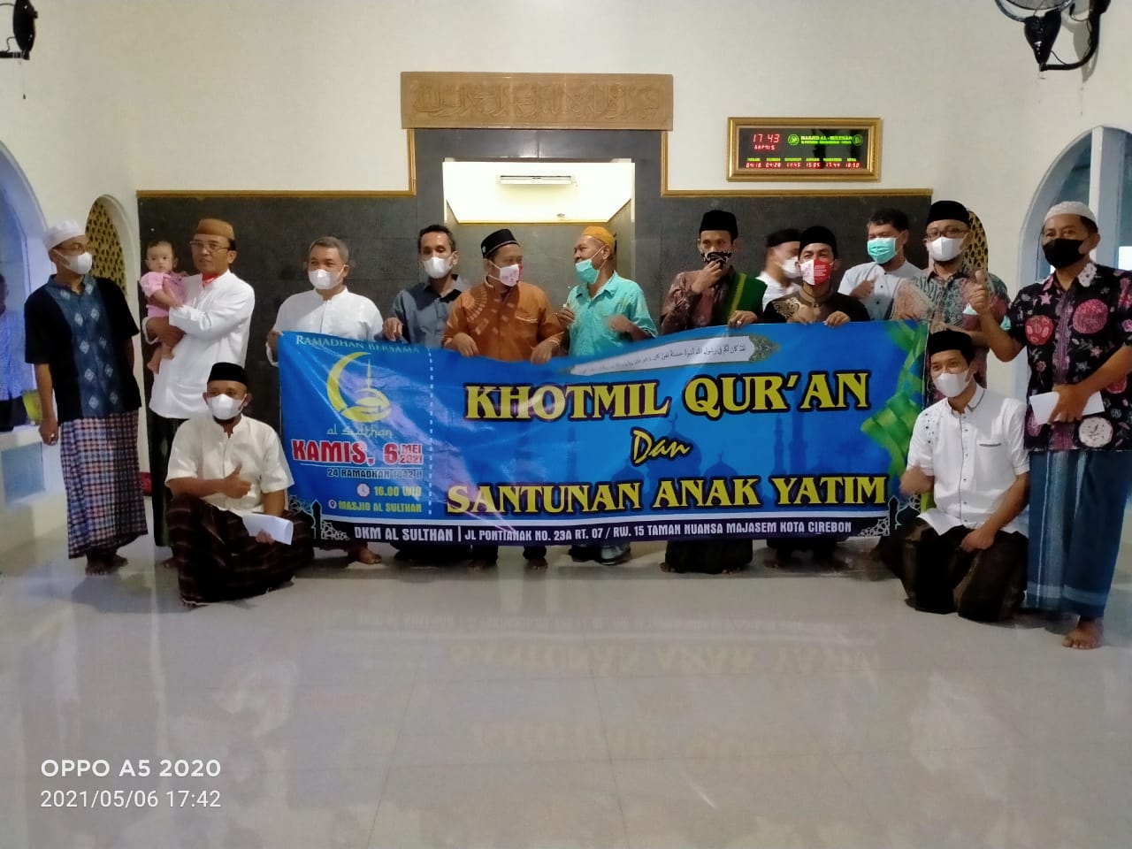DKM Al Sulthan Gelar Khotmil Quran dan Santunan Anak Yatim