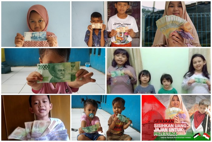 Keren! Anak-anak di Sukabumi Kumpulkan Uang Bantu Palestina