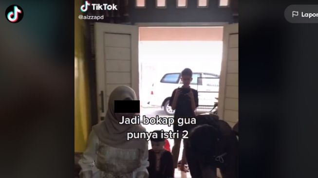 Bapak Punya Dua Istri, Pria Ini Bagikan Momen Silaturahmi Lebaran