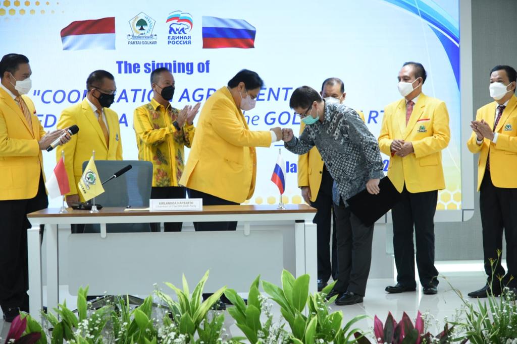 Partai Golkar MoU dengan Partainya Vladimir Putin, Sepakati Dorong Penguatan Investasi