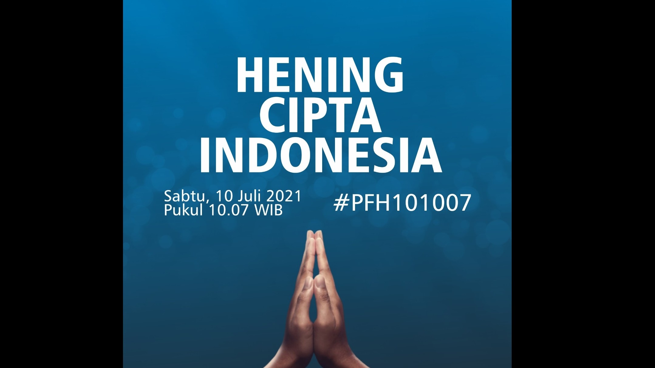 Jam 10.07, Hening Cipta Indonesia 60 Detik untuk Korban Covid-19