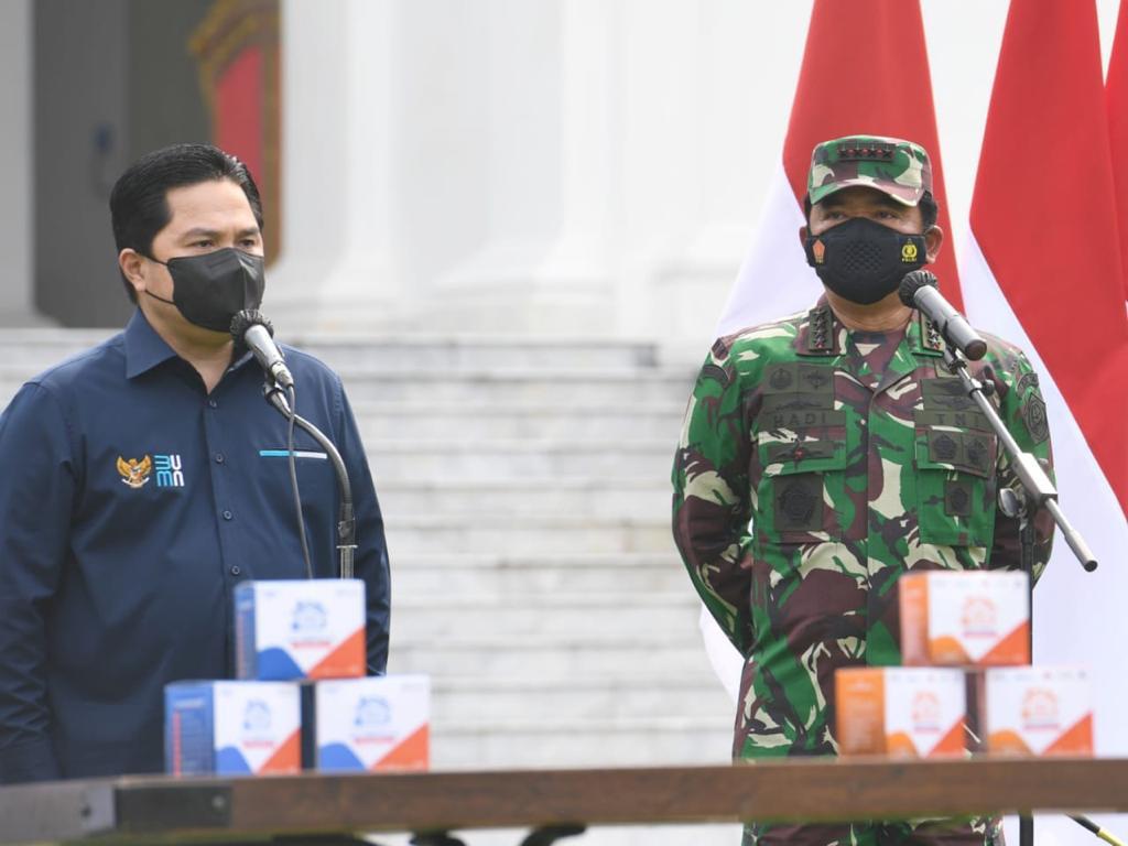 TNI Kawal Penyaluran Obat Isoman