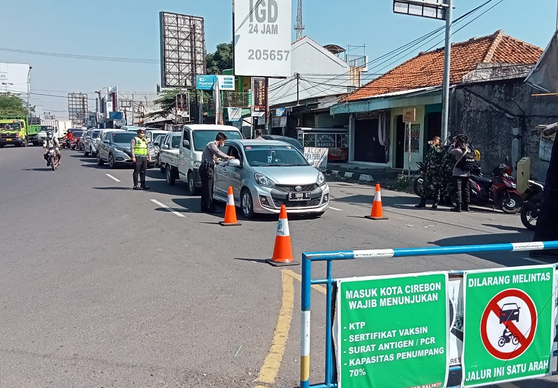 Kota Cirebon PPKM Level 4, Penyekatan Kedawung ke Tuparev-Pilang Dibuka, Tapi Ada Pemeriksaan