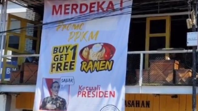 Viral! Promo Ramen Buy 1 Get 1, Kecuali untuk Presiden Jokowi
