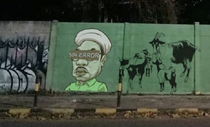 Setelah Jokowi, Sekarang Ada Mural Ngabalin 504 Error