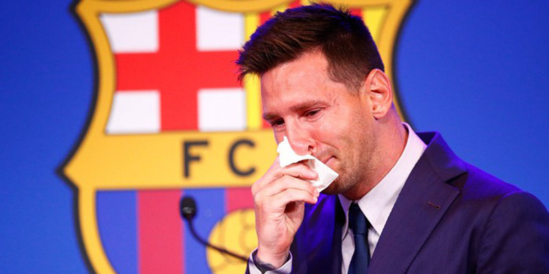 Messi Nangis Sesenggukan Tinggalkan Camp Nou