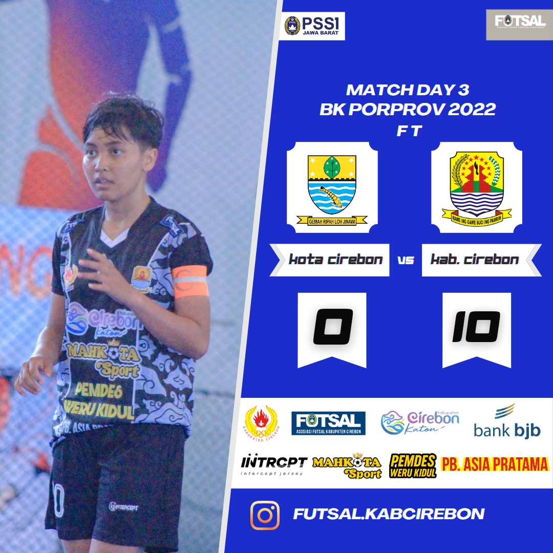 BK Porprov Jabar Cabang Futsal: Putri Kota Cirebon Digunduli Saudara Muda