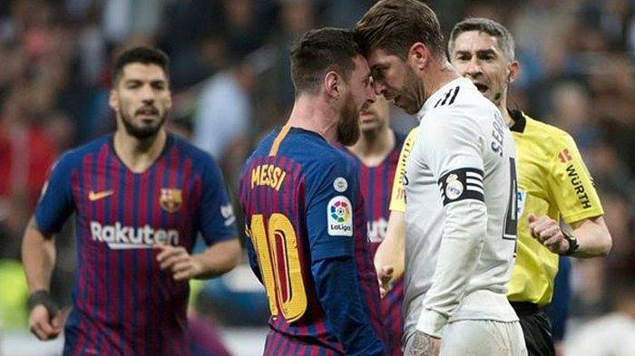 Satu Klub, Ramos dan Messi Saling Sapa