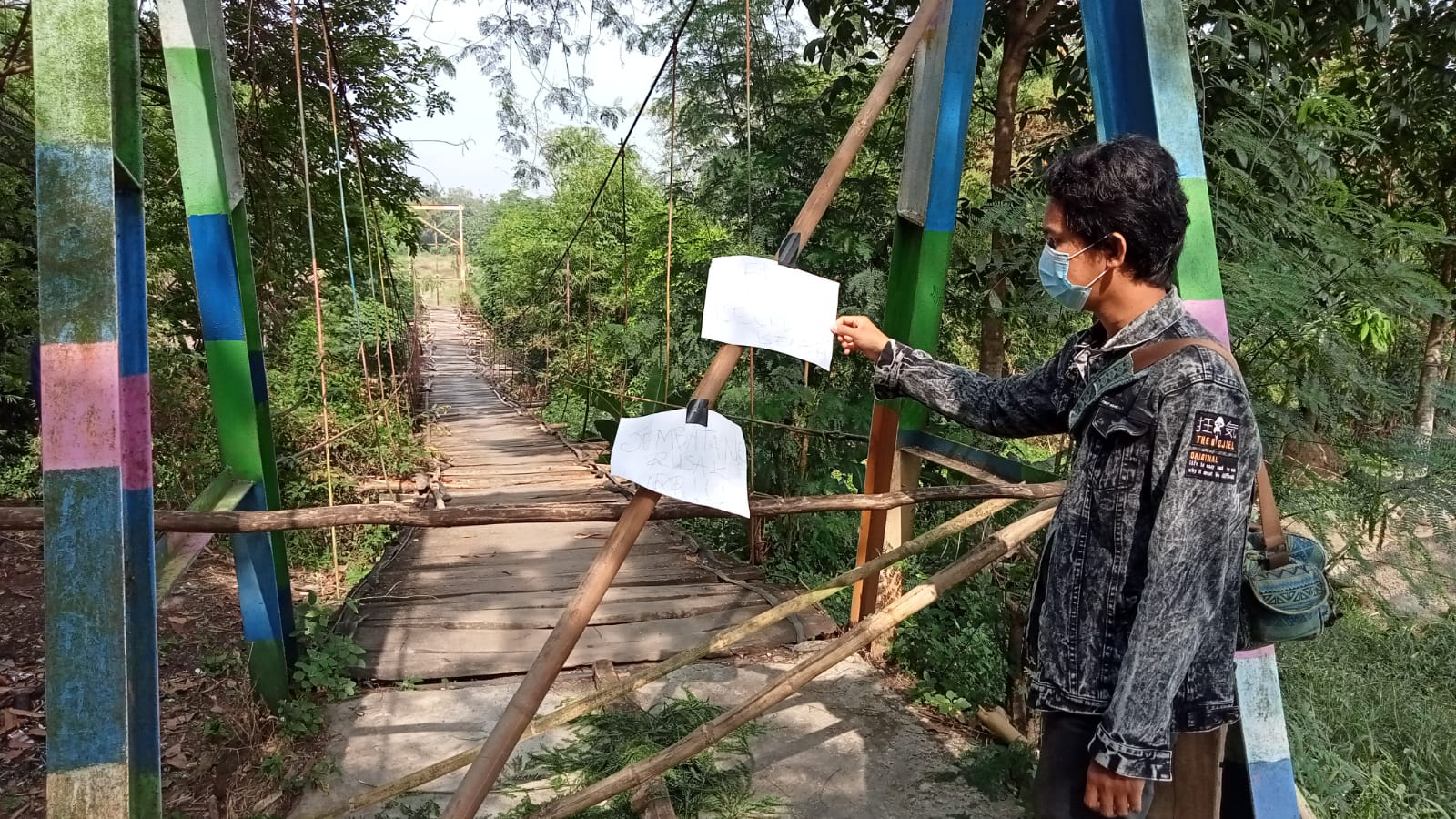 Berbahaya, Jembatan Gantung Penghubung Antardesa Diportal Warga