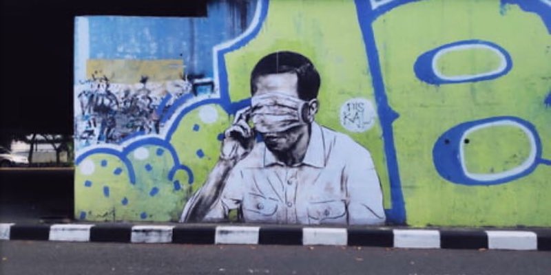 Mural Jokowi Muncul Lagi, Kali Ini Ditutup Masker