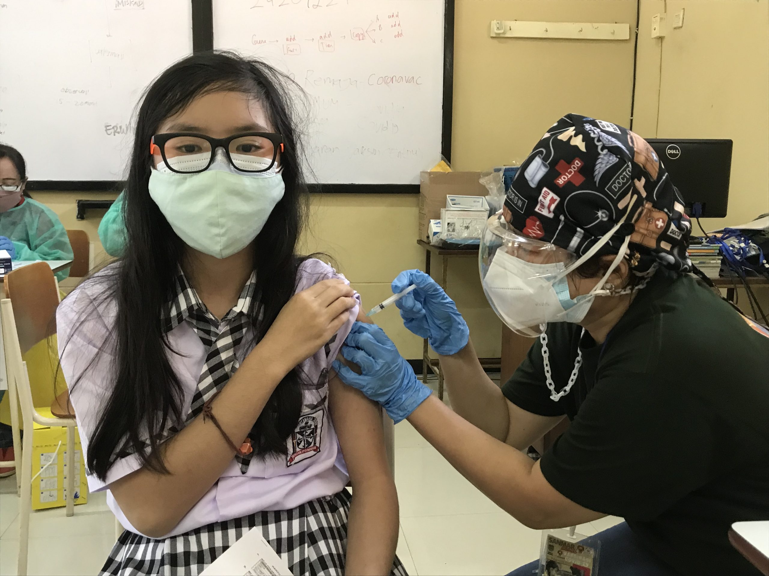 Siswa Santa Maria Terima Vaksin Dosis Kedua