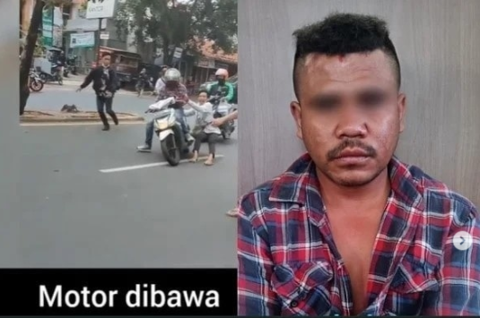 Sudah Ditangkap, Nih Tampang Debt Collector yang Rampas Motor Ojol sampai Terseret-seret