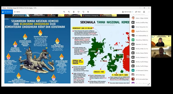 Webinar Taman Nasional Komodo, Staf KLHK Marah-marah: Kita Bukan Penjahat Woy!