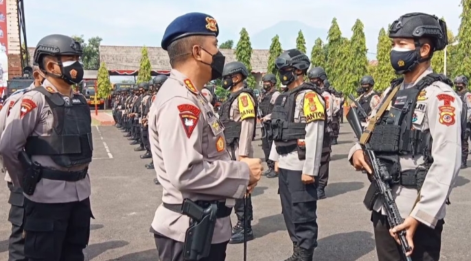 Ada Titik Rawan Konflik, Batalyon C Pelopor Satbrimob Polda Jabar Siap Amankan Pilwu Serentak