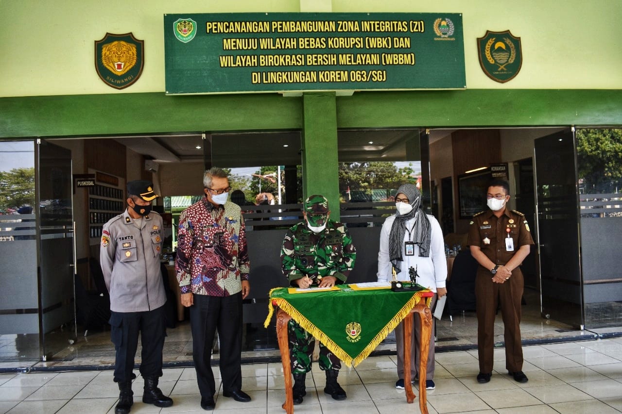 Wujudkan WBK dan WBBM, Korem 063/SGJ Cirebon Bangun ZI